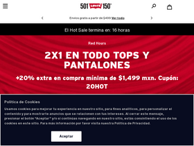 'levi.com.mx' screenshot