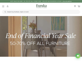 'eurekafurniture.com.au' screenshot
