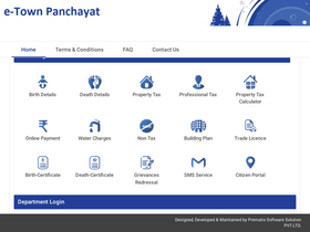 'etownpanchayat.com' screenshot