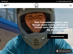 'bigskyresort.com' screenshot