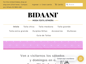 bidaani.com.mx homepage screenshot