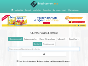 'medicament.ma' screenshot