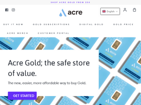 'getacregold.com' screenshot