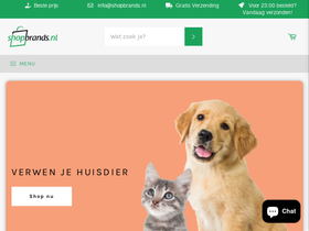 shopbrands.nl homepage screenshot