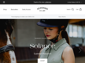 alfonso-equestrian.com homepage screenshot