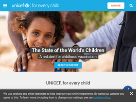 'agora.unicef.org' screenshot