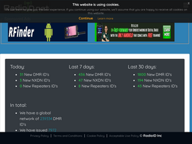 'radioid.net' screenshot