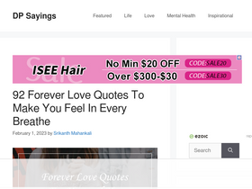 'dpsayings.com' screenshot