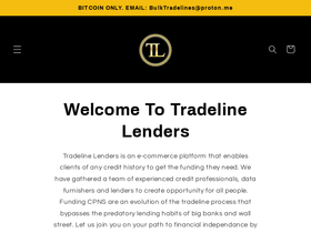 tradelinelenders.com homepage screenshot