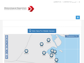 'met.gov.kw' screenshot
