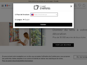 'carredartistes.com' screenshot