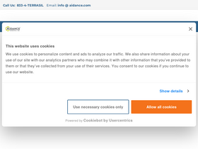 'aidanceproducts.com' screenshot