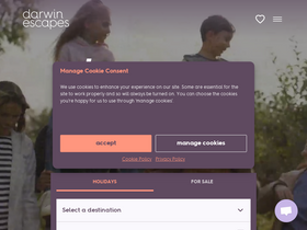 'darwinescapes.co.uk' screenshot