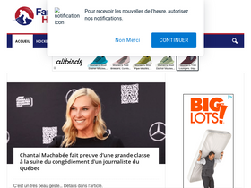 'fandehockey.ca' screenshot