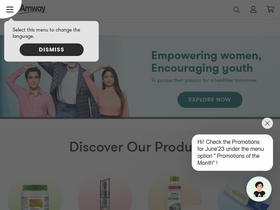 'amway.in' screenshot