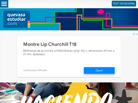 'quevasaestudiar.com' screenshot