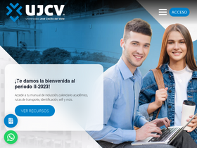 'ujcv.edu.hn' screenshot