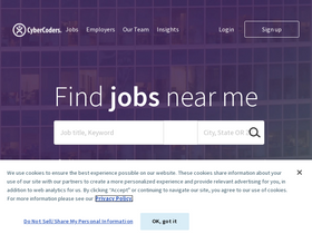 'cybercoders.com' screenshot