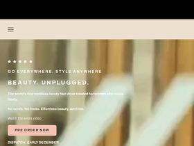 OURI. Beauty website screenshot