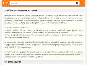 'mp3indirdurum.com' screenshot
