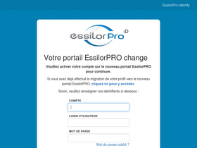 'essilorpro.fr' screenshot