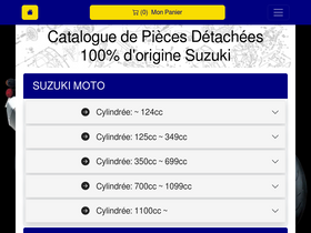 'pieces-suz.com' screenshot