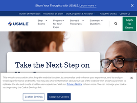 'usmle.org' screenshot