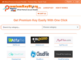 'premiumkeystore.com' screenshot