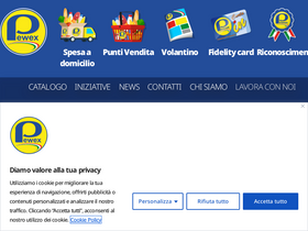 'pewex-supermercati.it' screenshot