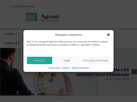 'agram-bolnica.hr' screenshot