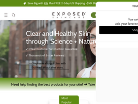 'exposedskincare.com' screenshot