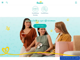 'pampers.com.br' screenshot