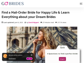 'gobrides.net' screenshot