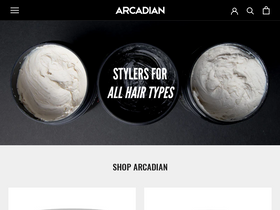 arcadiangrooming.com homepage screenshot