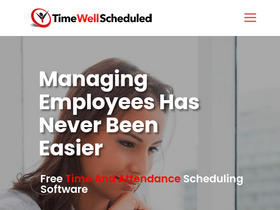 'status.timewellscheduled.com' screenshot