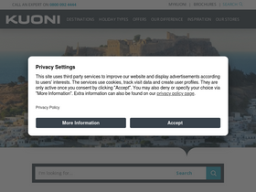'kuoni.co.uk' screenshot
