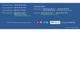 'aircotedivoire.com' screenshot