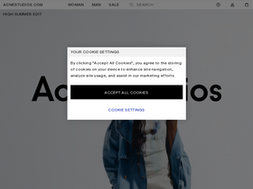 'acnestudios.com' screenshot