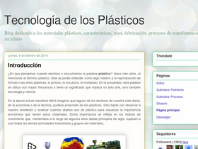 'tecnologiadelosplasticos.blogspot.com' screenshot