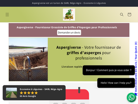 griffeasperge.com homepage screenshot