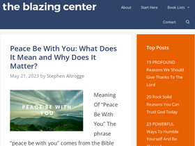 'theblazingcenter.com' screenshot