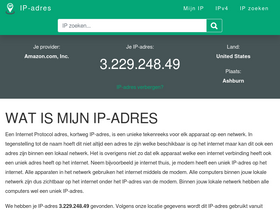 'ip-adres.nl' screenshot