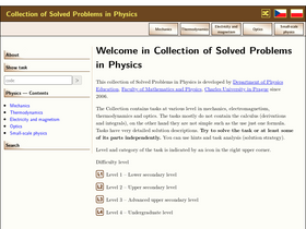 'physicstasks.eu' screenshot