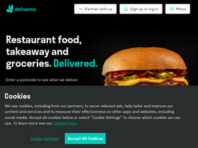 'deliveroo.co.uk' screenshot