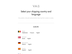 'y-a-s.com' screenshot