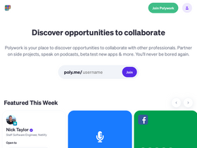 'polywork.com' screenshot