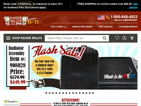 'kaiserwillys.com' screenshot