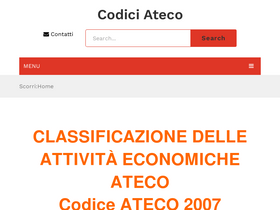 'codiciateco.com' screenshot