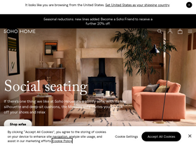 'sohohome.com' screenshot