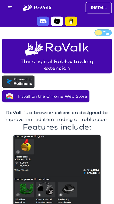 RoValk - Trade Item Search
